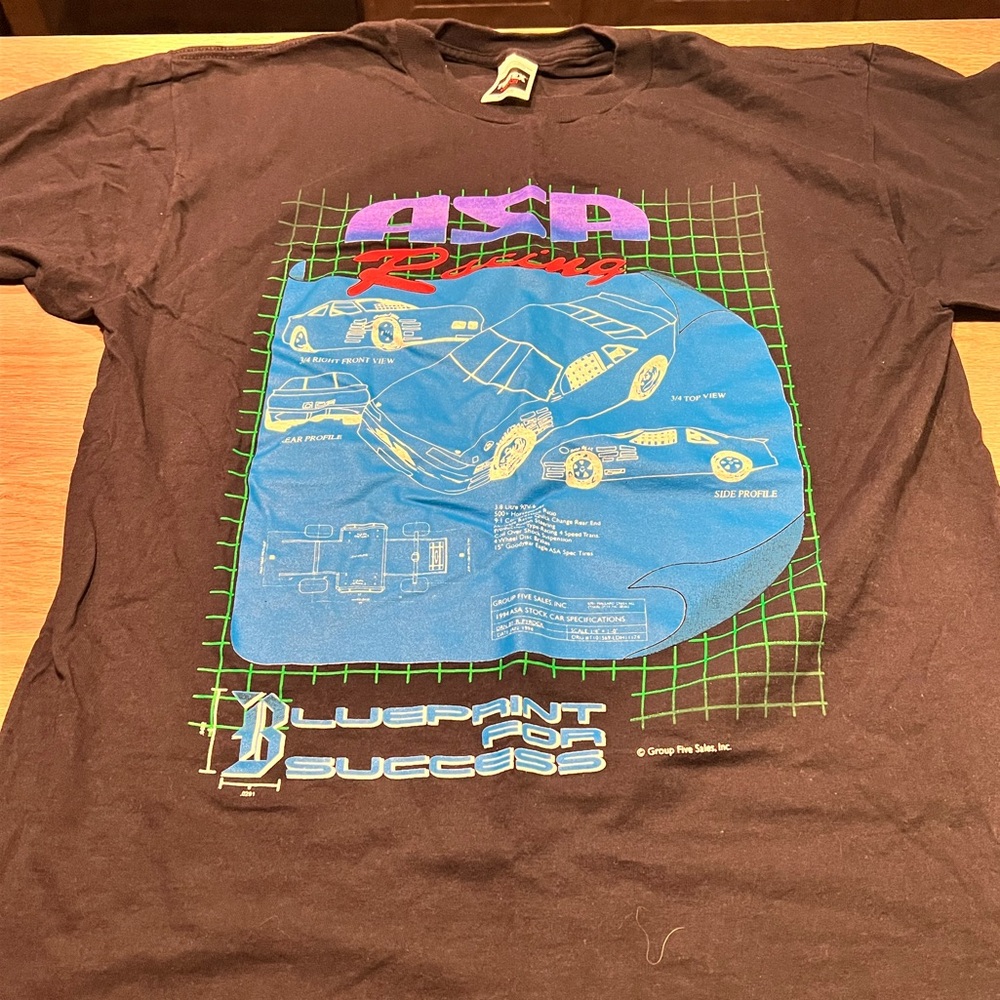 Brown Graphic T-Shirt with Car Design